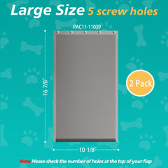 MOLYLY dog door flap with screws enables quick, tool-free replacement.