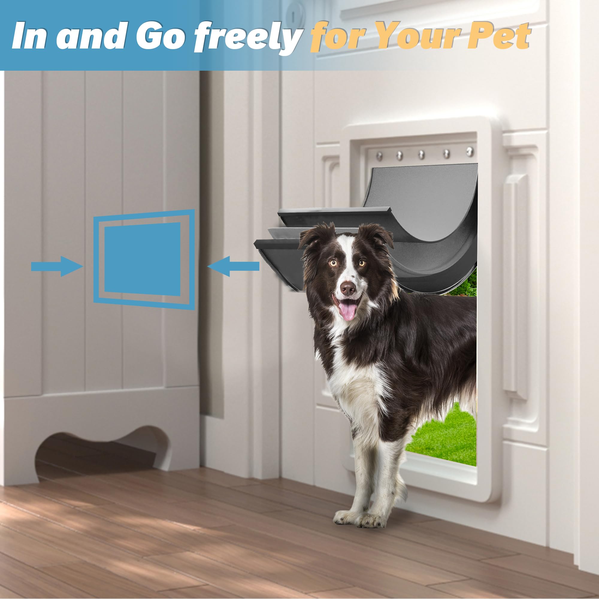 MOLYLY magnetic bottom seal blocks drafts and insects.