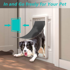 MOLYLY weather-resistant seal keeps drafts and rain out of the doorway.