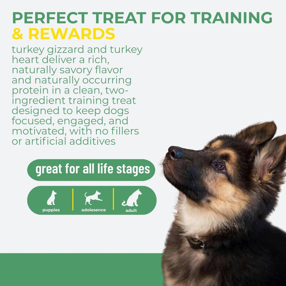 Momentum Carnivore Nutrition puppy training bites with leash for positive reinforcement