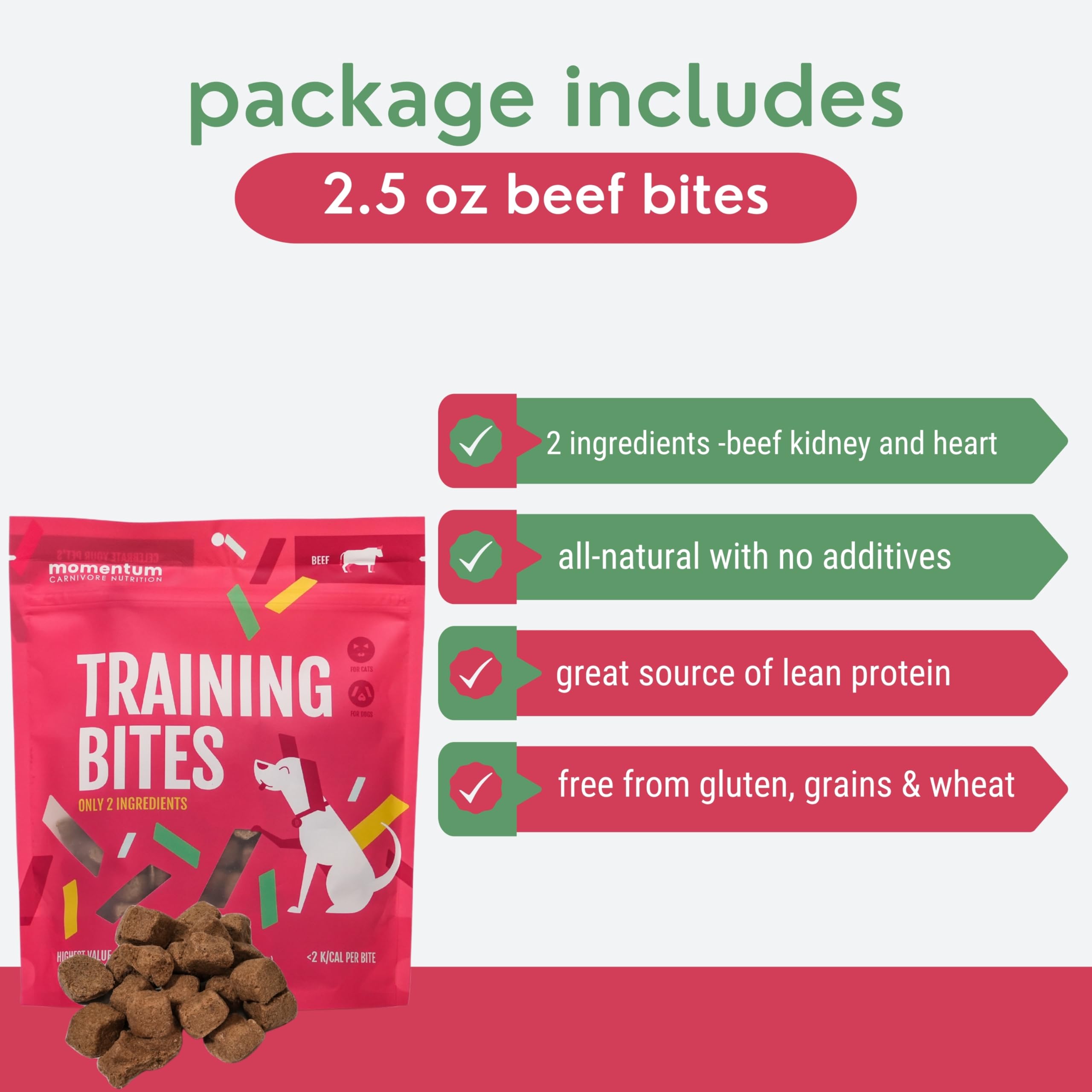Momentum Carnivore Pure Ingredients Beef Only emphasizes natural nutrition