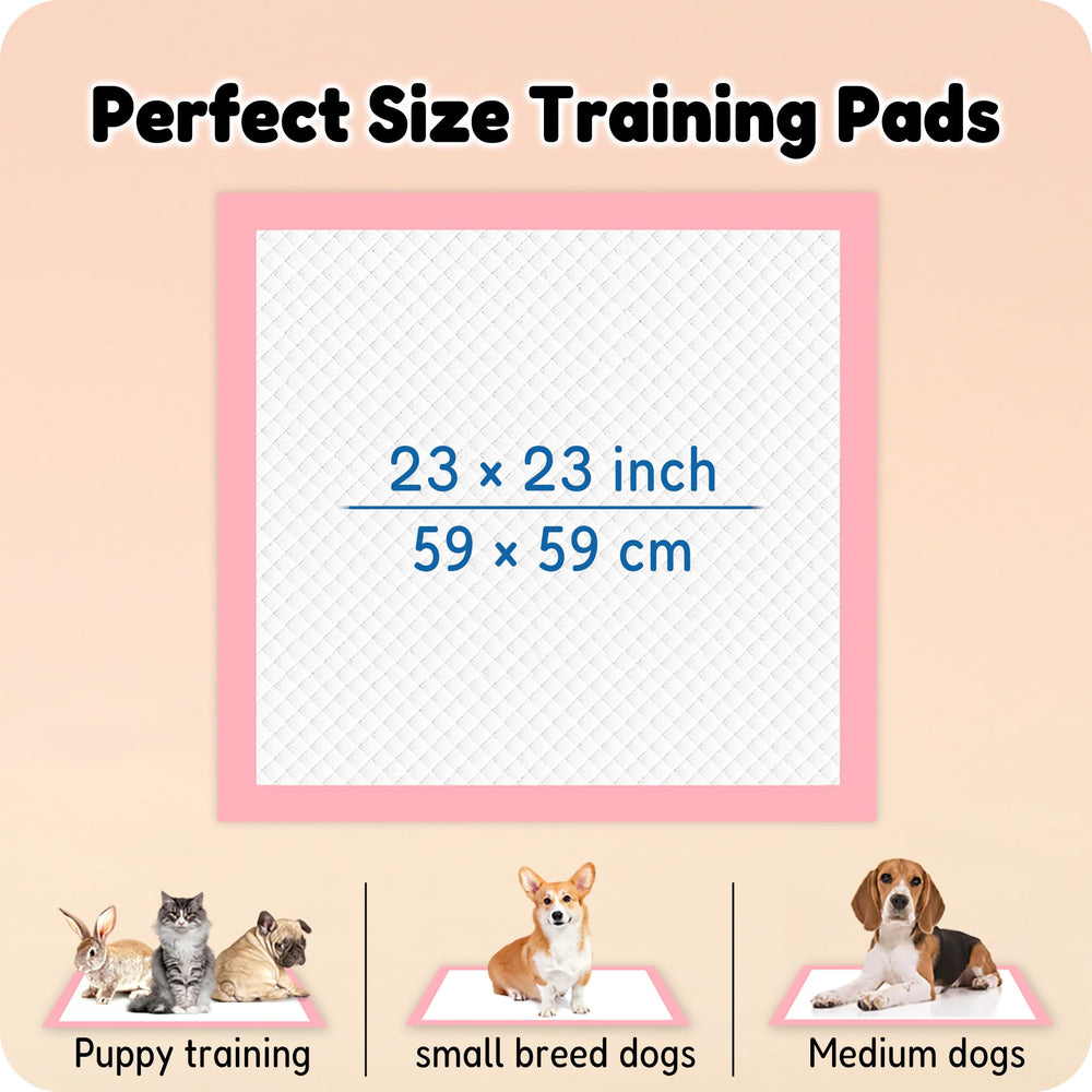MoMoCo Pink Puppy Pads 23x23 pink color aids urine color observation.