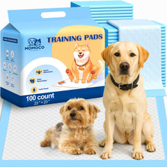 MoMoCo Puppy Pads 23x23 with diamond-quilted surface for leak protection.