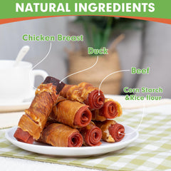 MON2SUN 3-inch triple flavor roll closeup with savory layers.