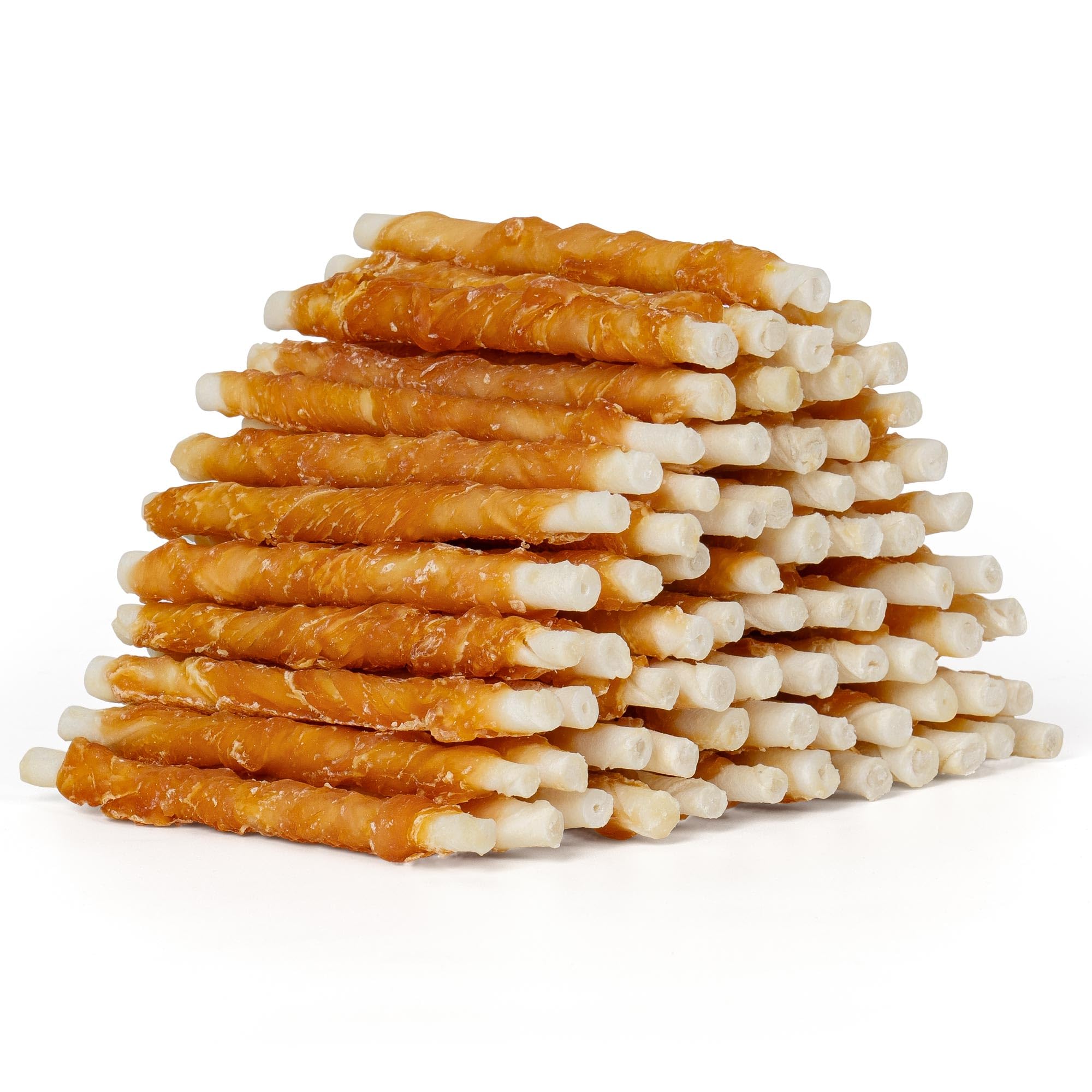 MON2SUN 5-Inch Chicken Wrapped Rawhide Stick packfront: long-lasting chew for puppies