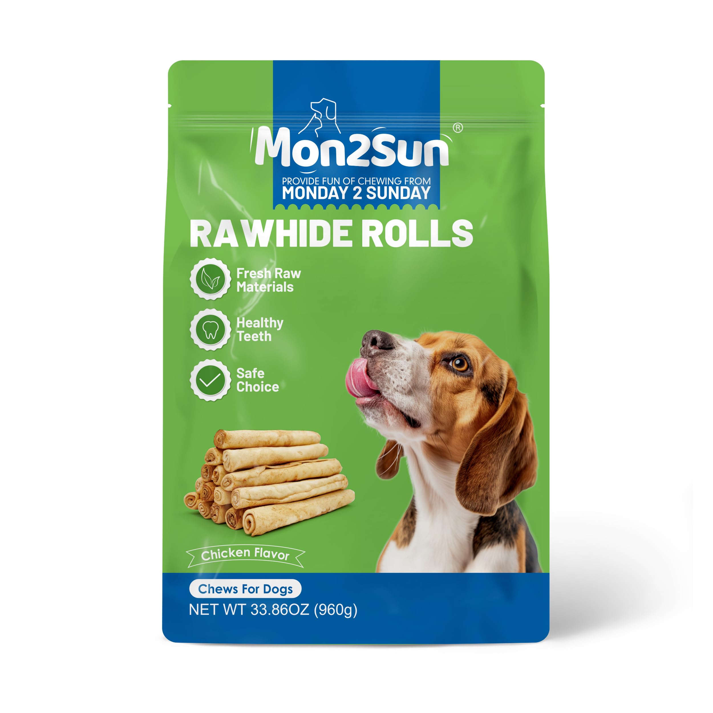 MON2SUN 6.5-inch rolls with small-dog chewers
