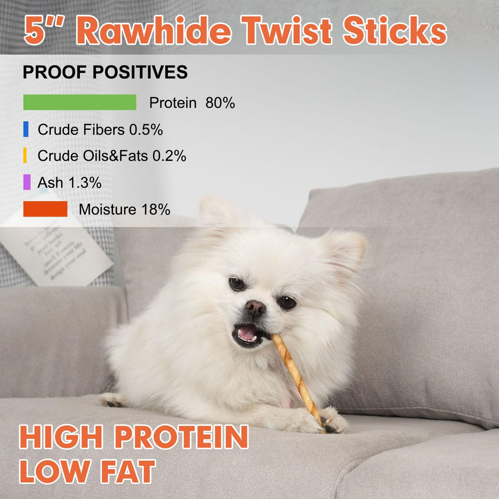 MON2SUN chicken-flavor rawhide stick for dogs enhances flavor appeal.