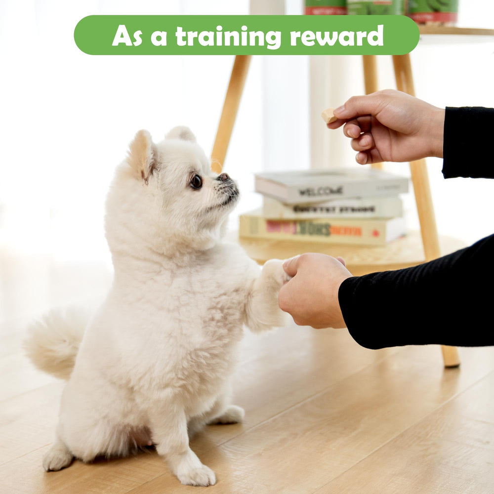 MON2SUN treats in square shapes ideal for precise training cues.