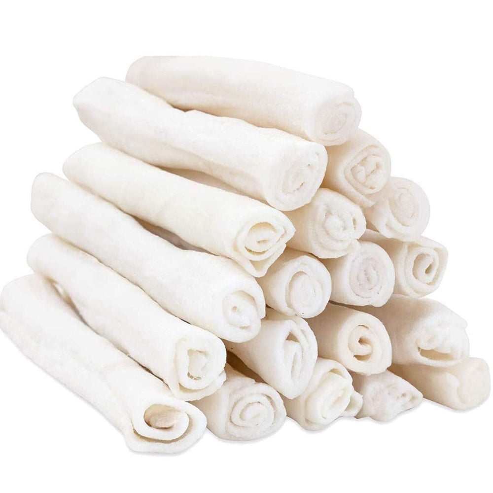 MON2SUN dog rawhide roll twist 6.5 inch for puppies and small dogs, durable chew