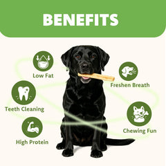 MON2SUN 6.5-inch rawhide sticks provide safe entertainment for puppies