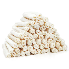 MON2SUN dog rawhide rolls twist sticks 6.5 inch for puppies