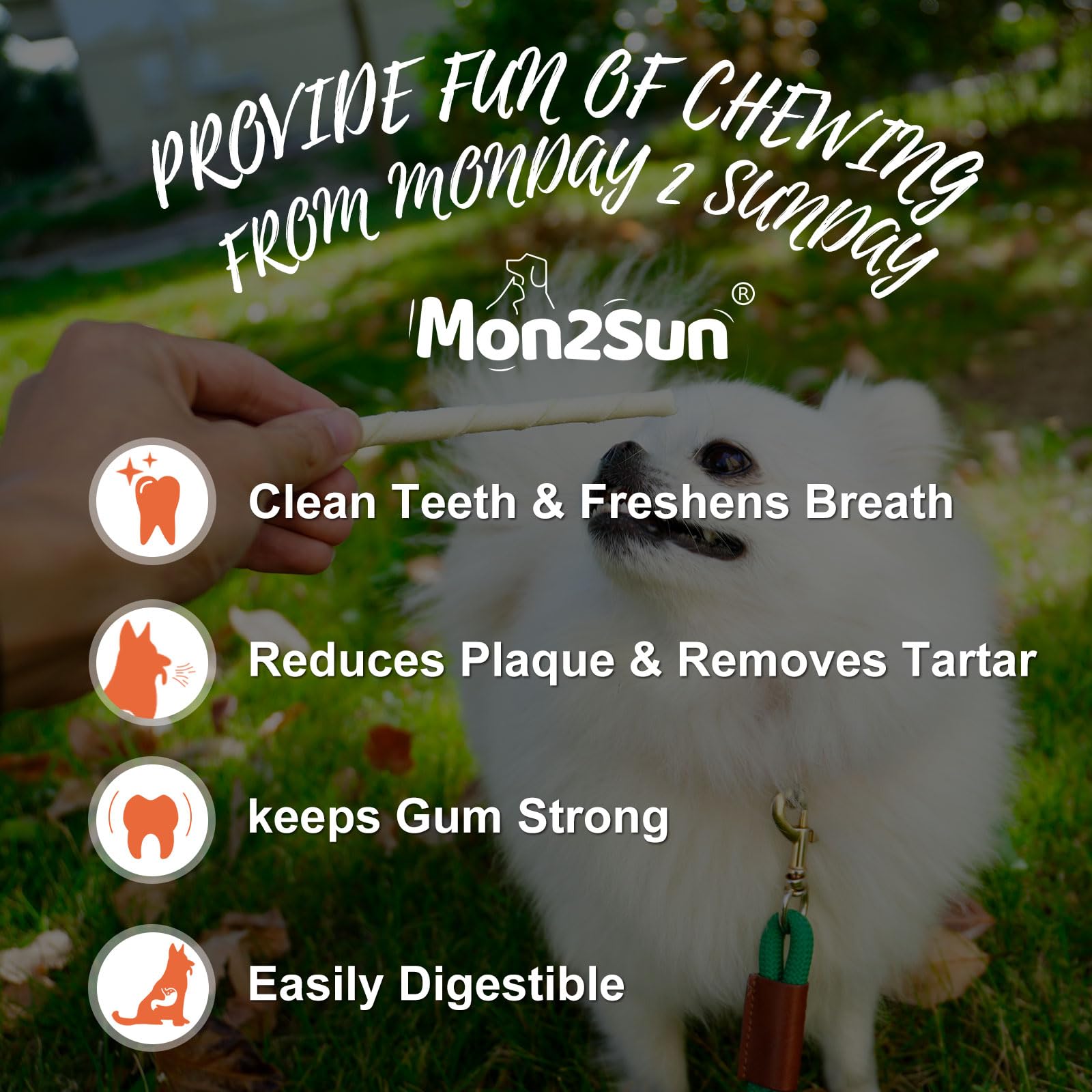 MON2SUN 5-inch twist design image emphasizes texture and grip.