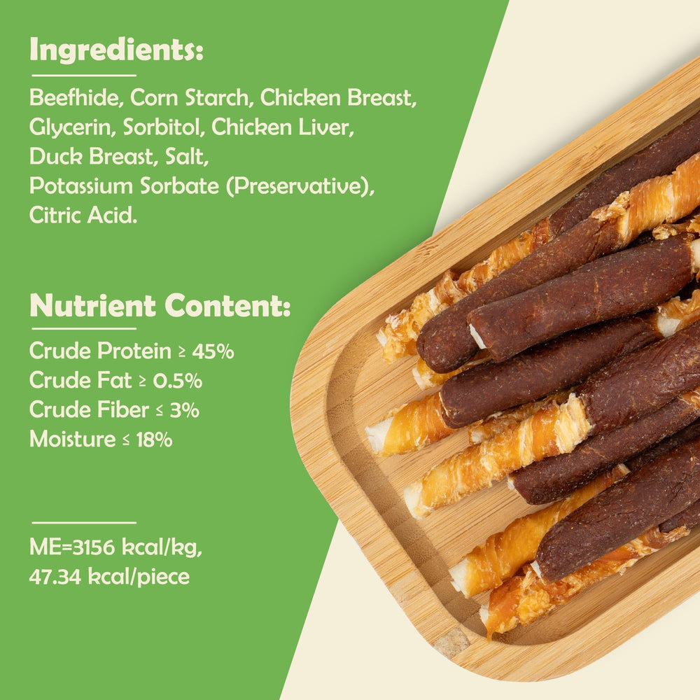 MON2SUN chicken liver wrapped rawhide chew for flavorful experience