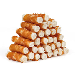 MON2SUN chicken-wrapped rawhide roll 2.5-inch for small dogs, ideal for chewing sessions