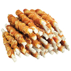 MON2SUN Dog Treats rawhide twist sticks 5in pack — durable chew for small dogs