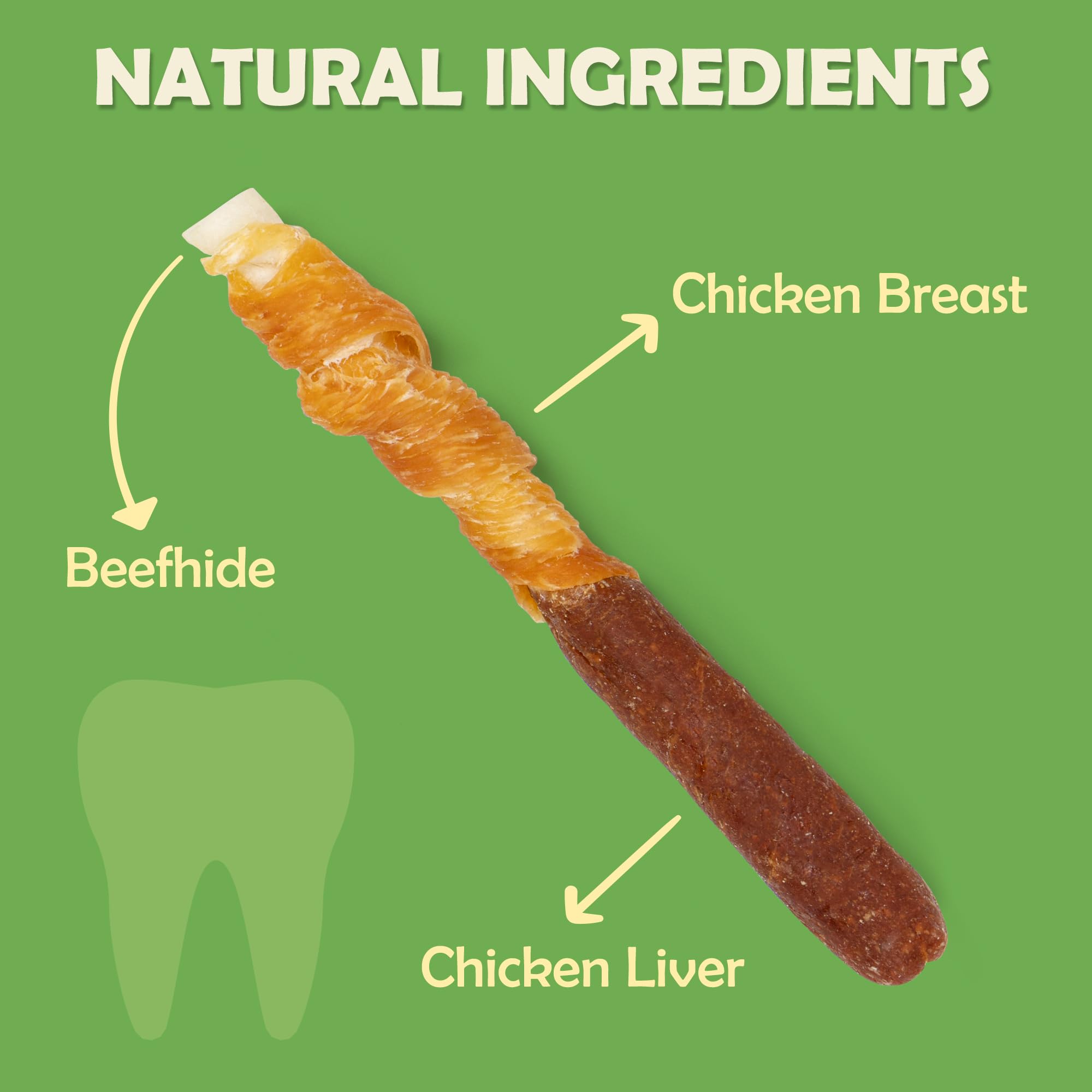 MON2SUN small dog friendly chew in hand for easy handling