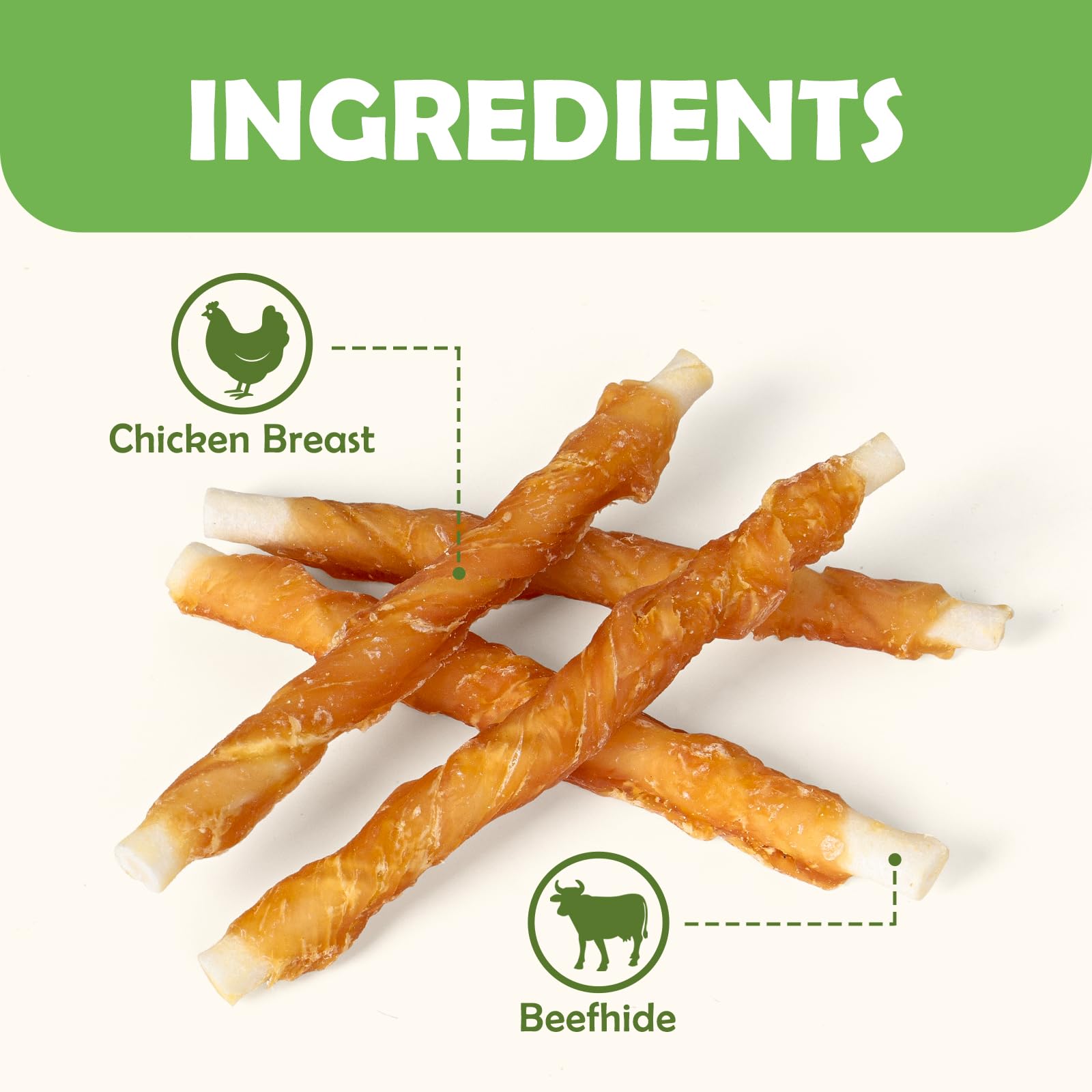 MON2SUN Dog Treats textured-chew surface engages teething small dogs during play