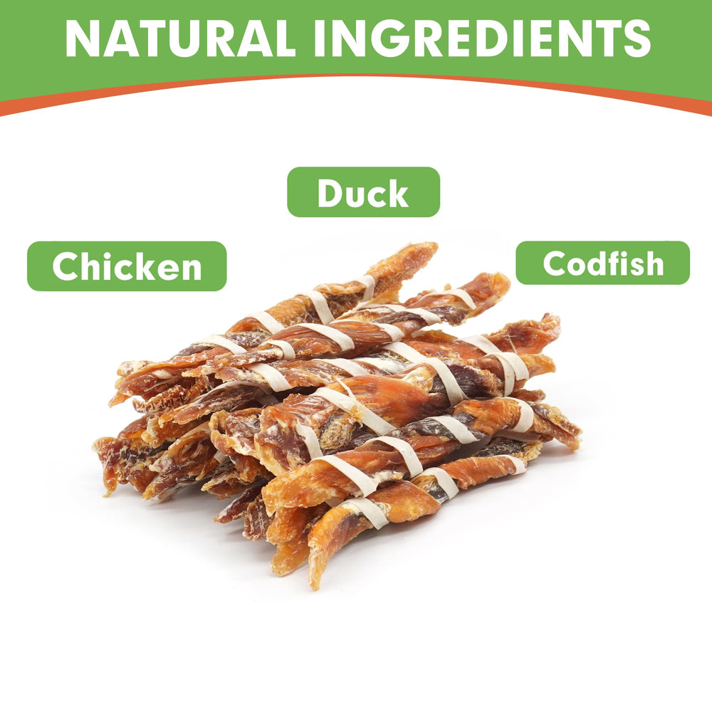 MON2SUN triple flavor sticks close-up showing chewable texture for small dogs