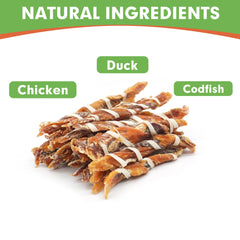 MON2SUN triple flavor sticks close-up showing chewable texture for small dogs