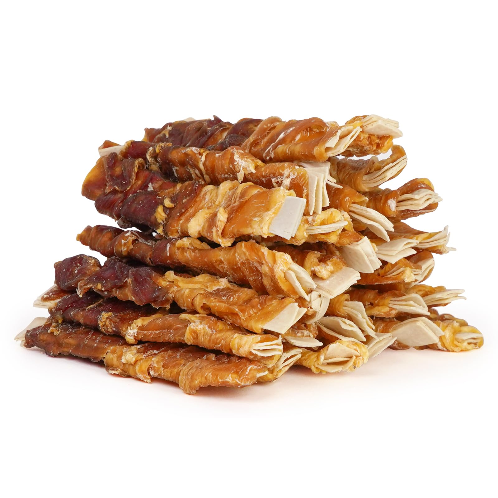 MON2SUN wrapped cod fillets dog treats 4-4.5 inches ideal for small dogs' training rewards.