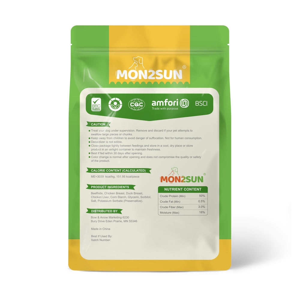 MON2SUN chewy yet durable texture supports long-lasting chewing