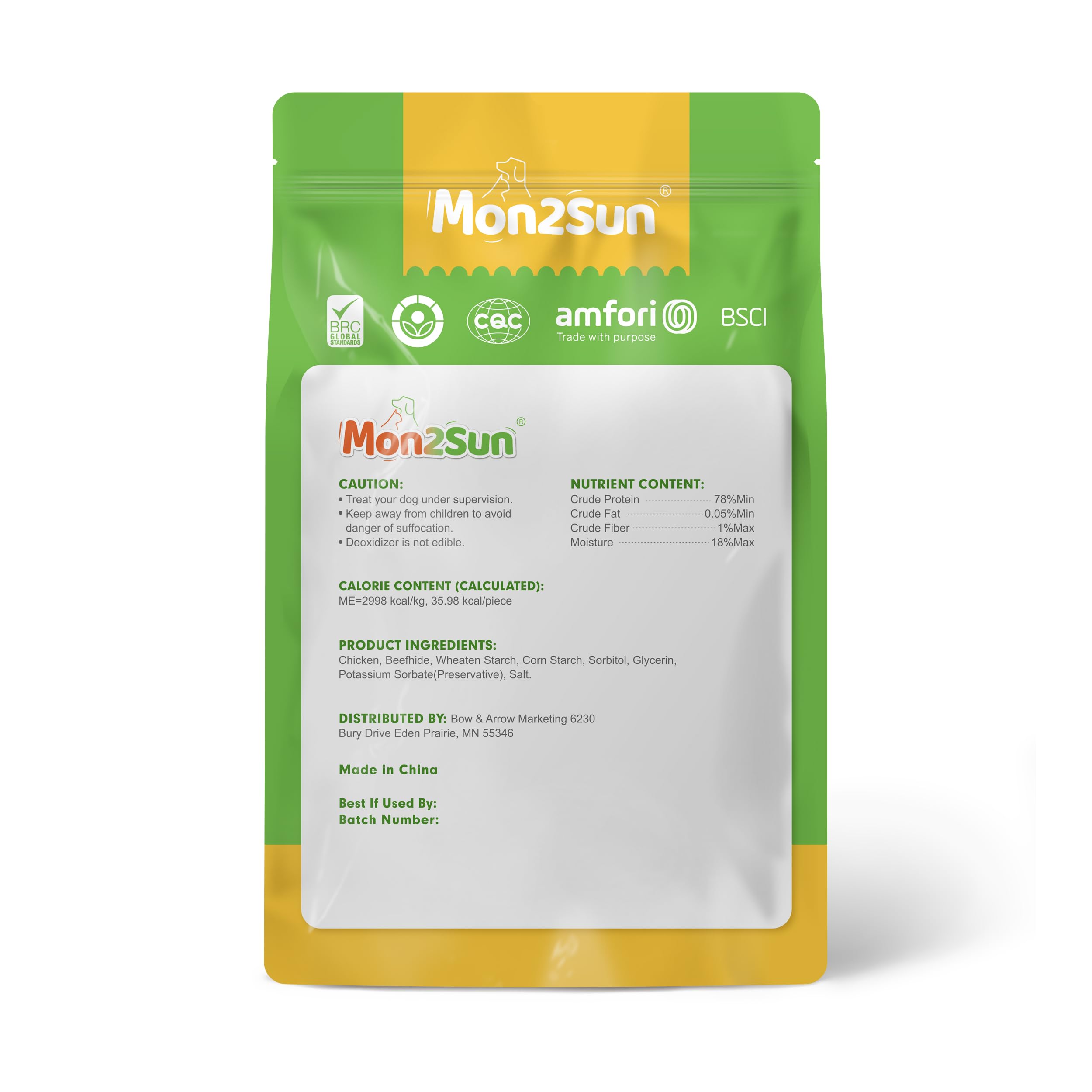 mon2sun ingredients chicken beefhide highprotein: protein-rich, low-fat option