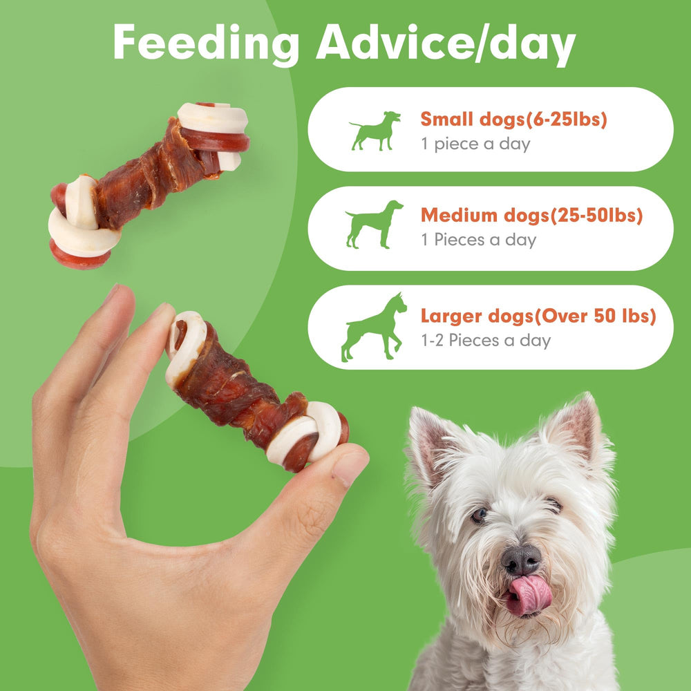 MON2SUN 30-count pack provides long-lasting rewards for small dogs.