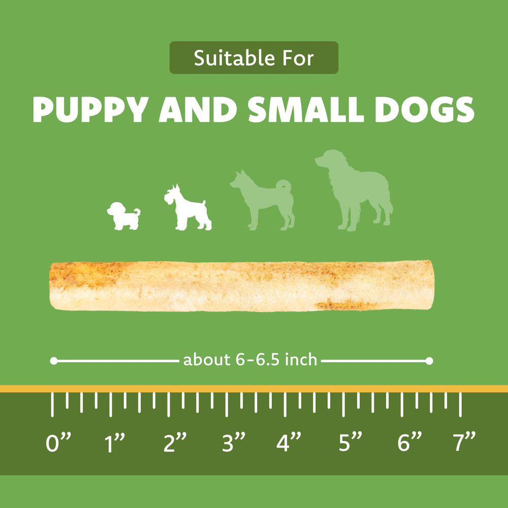 MON2SUN puppy and small dogs enjoy chicken-flavored rawhide twists
