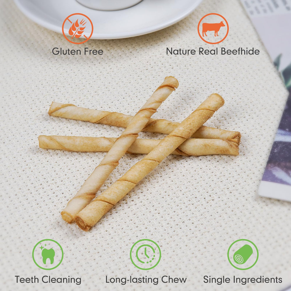 Puppy small dog chew sticks packaging front showing value 60-count.