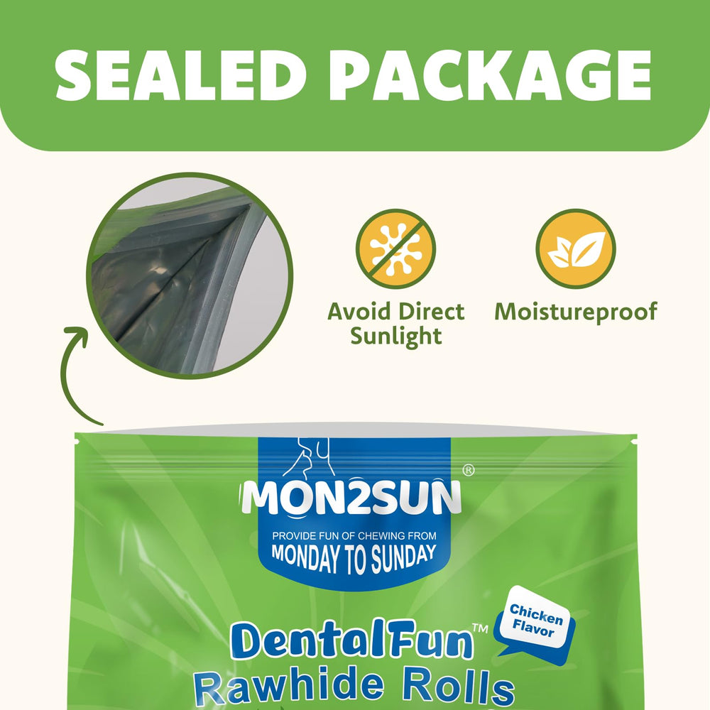 MON2SUN quality-control badge reflects 20+ years in dog treats