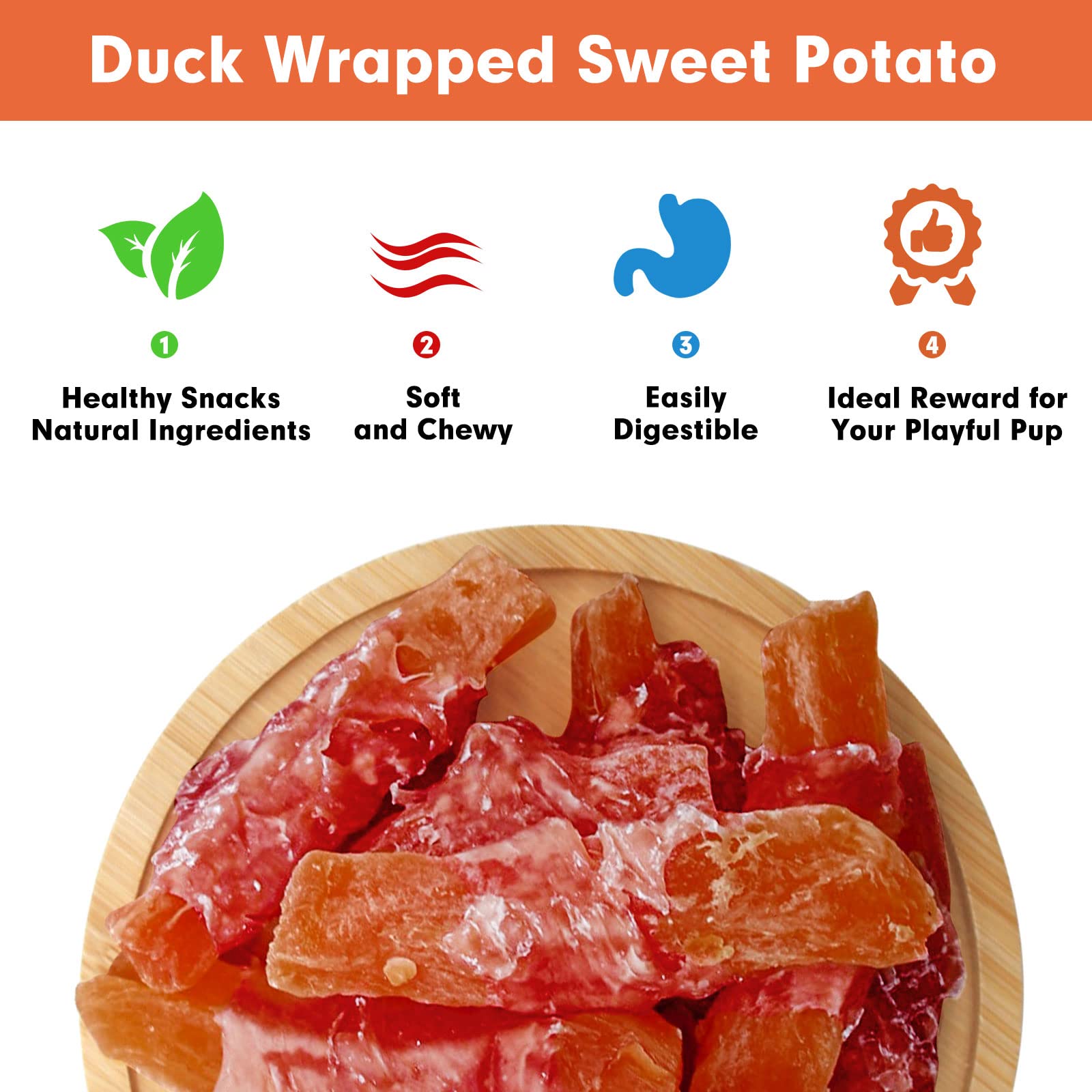 MON2SUN rawhide alternative snack with duck and potato