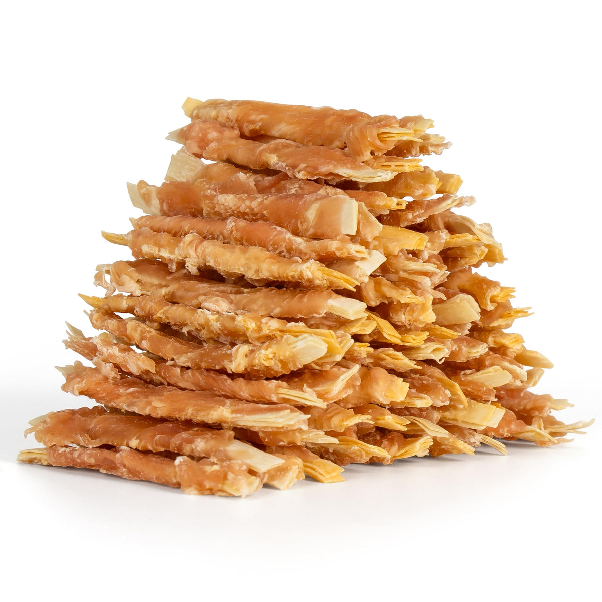 MON2SUN rawhide-free dog treats with 4-inch chicken-wrapped cod fillet for small dogs.