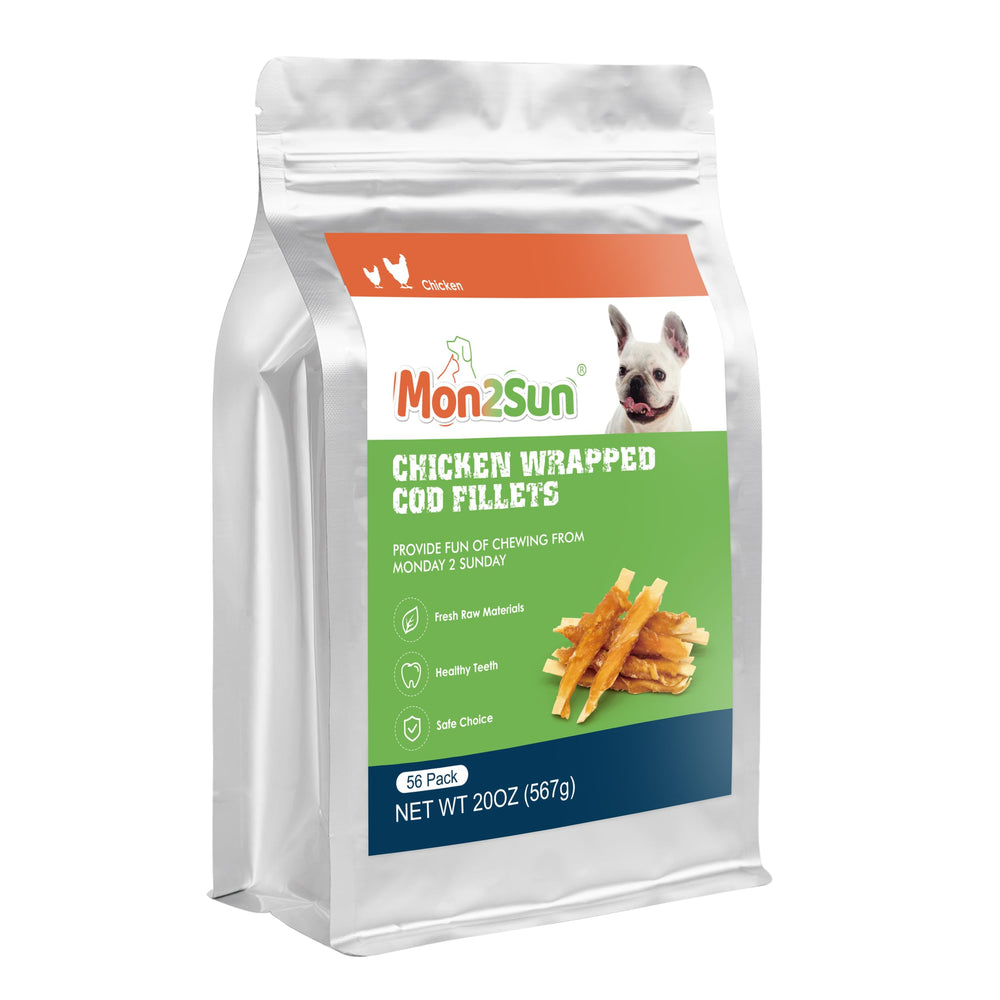 MON2SUN rawhide-free dog treats are easier to digest for sensitive tummies.