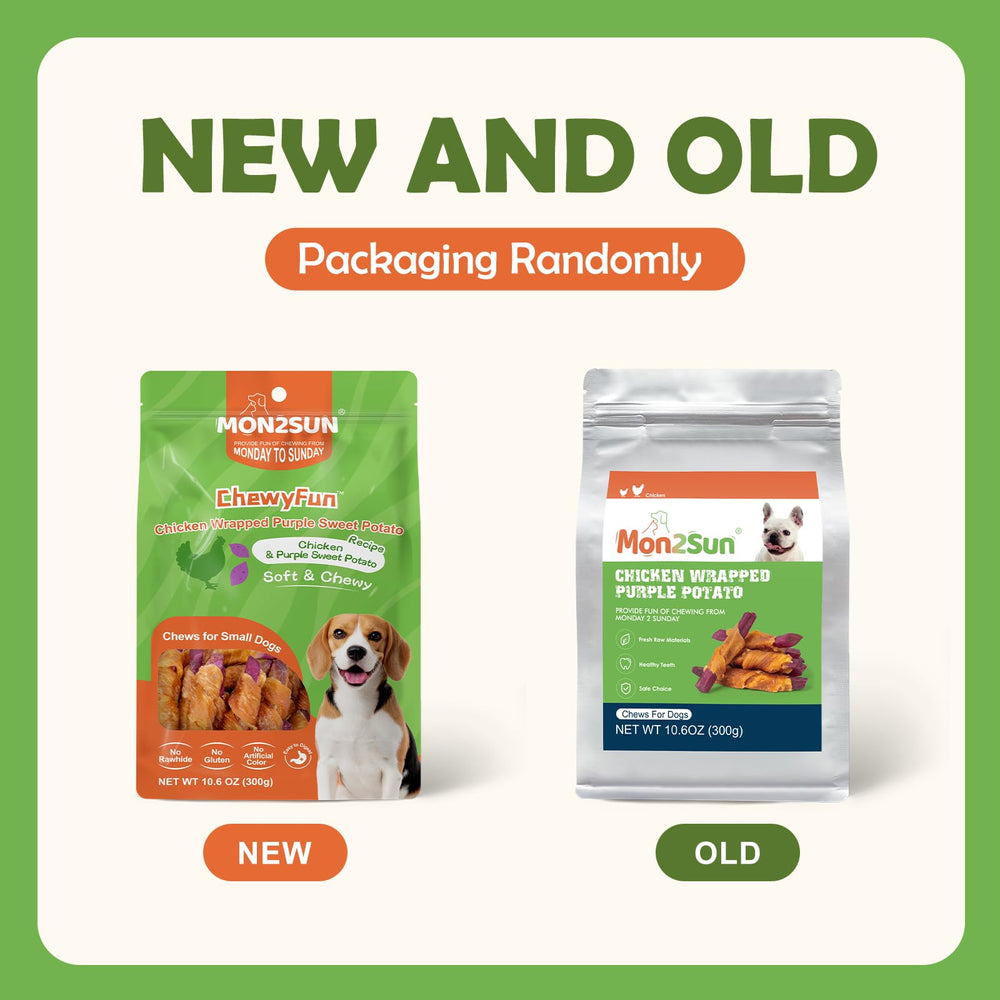MON2SUN rawhide-free dog treats, natural ingredients with simple formulation.