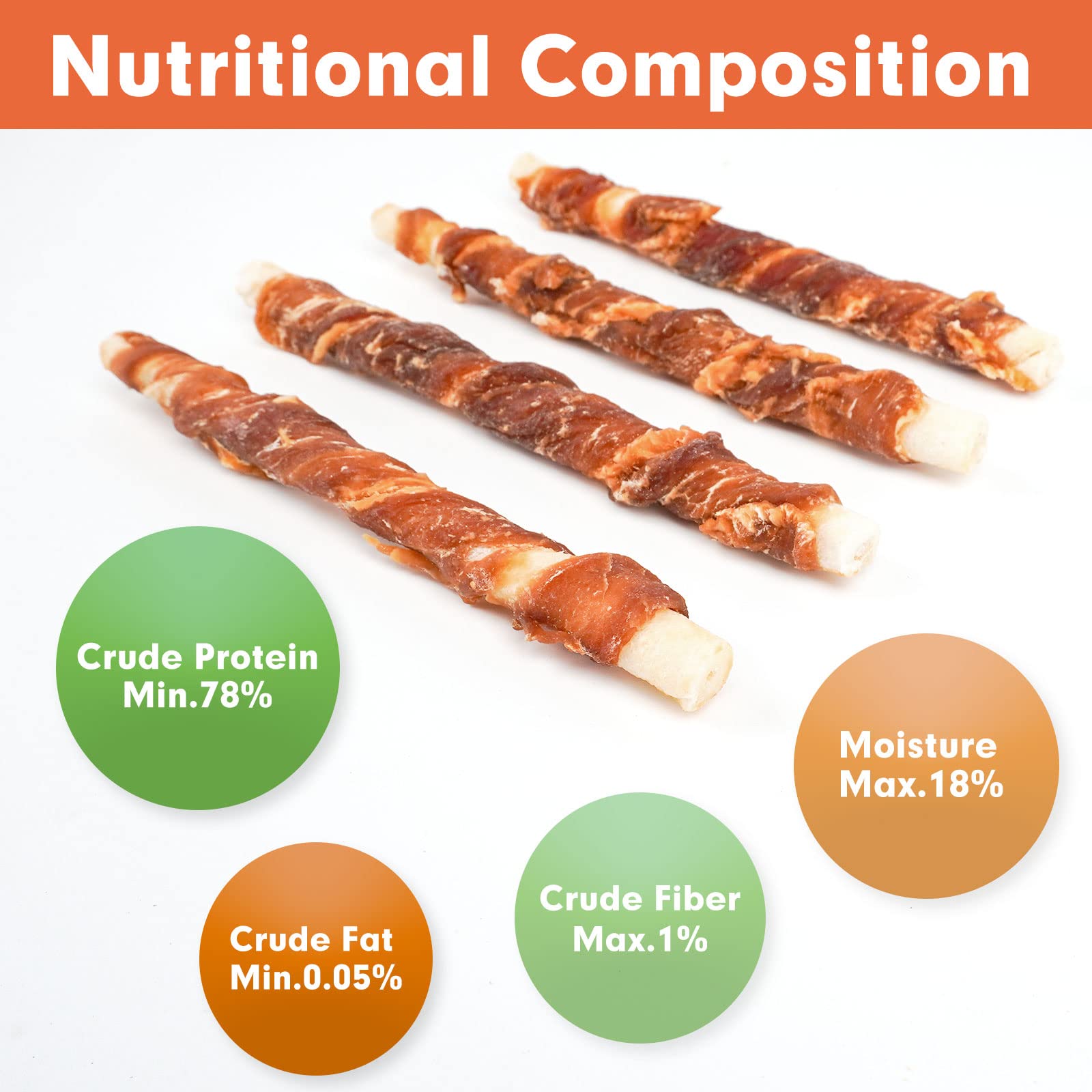 MON2SUN roasted duck rawhide sticks in a durable chew format
