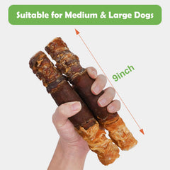 MON2SUN rawhide-wrapped bite featuring chicken liver and duck, savory chew