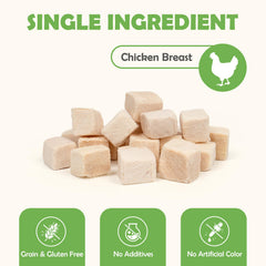MON2SUN single-ingredient chicken bites, perfect for clean, mess-free reward moments.