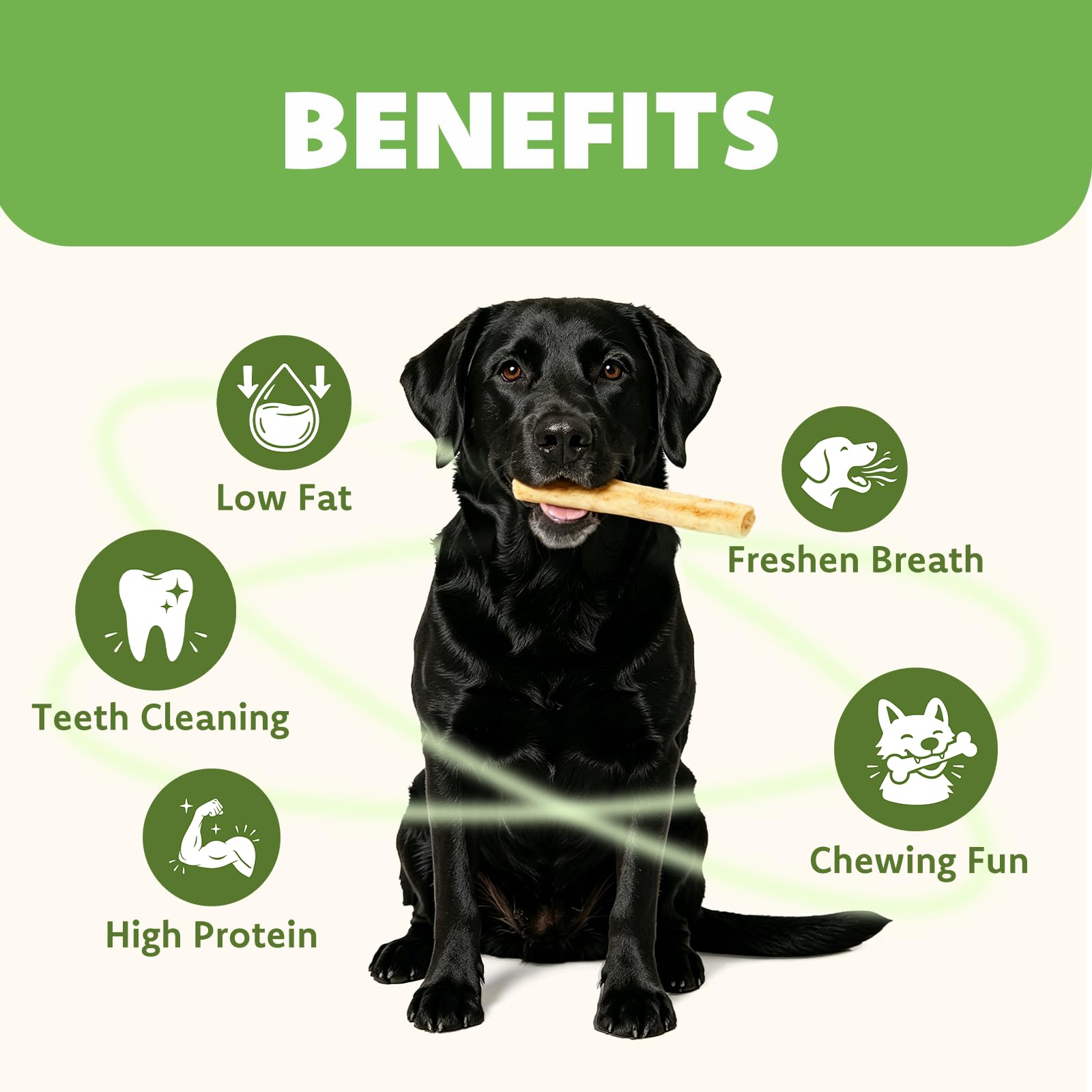 MON2SUN skinny rawhide rolls for gentle mouths