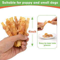 MON2SUN small dog snacks 4 inch cod fillet are ideal for gentle training rewards.