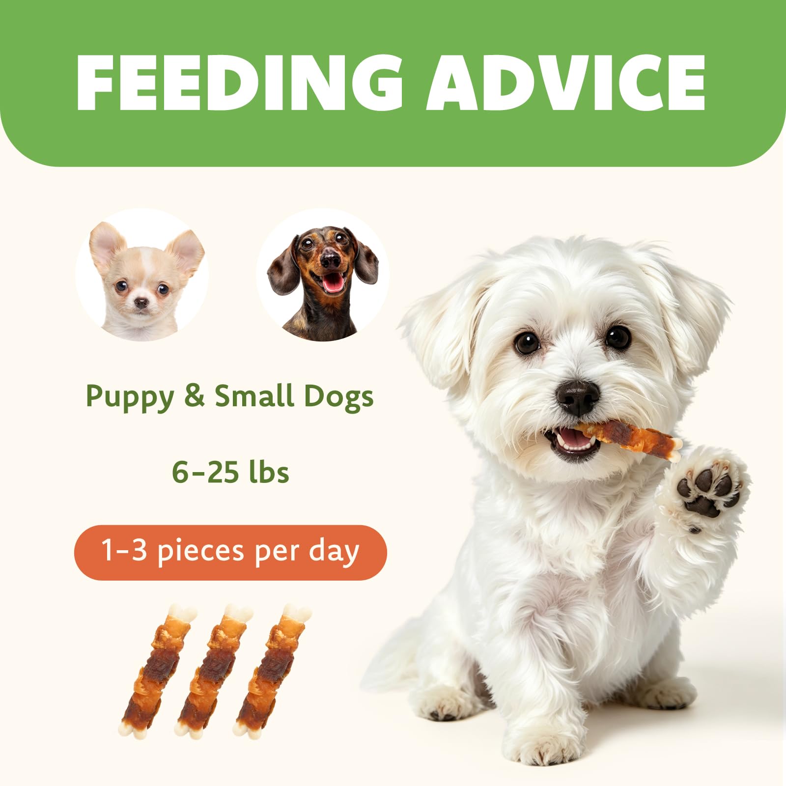 MON2SUN small-dog friendly chew designed for oral care during chewing.