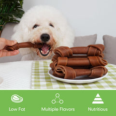MON2SUN Teeth Cleaning Bone 5-inch chews support healthy chewing sessions.