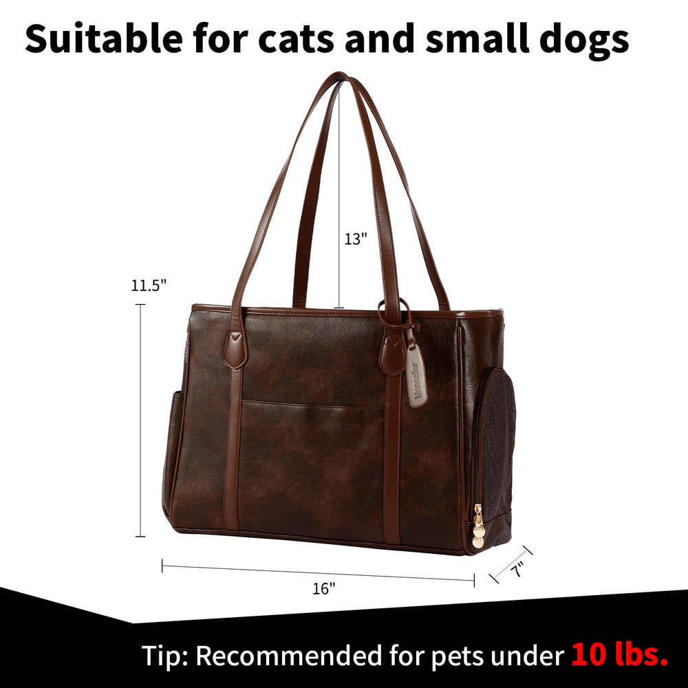 Monanller Stylish Dog Purse Carrier side profile highlights lightweight daily use