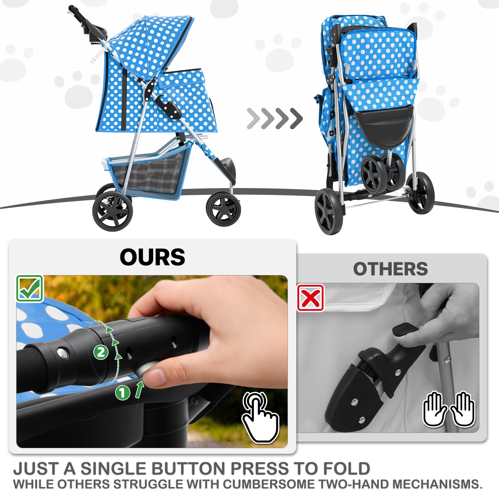 MoNiBloom cup holder keeps drinks reachable during outings.