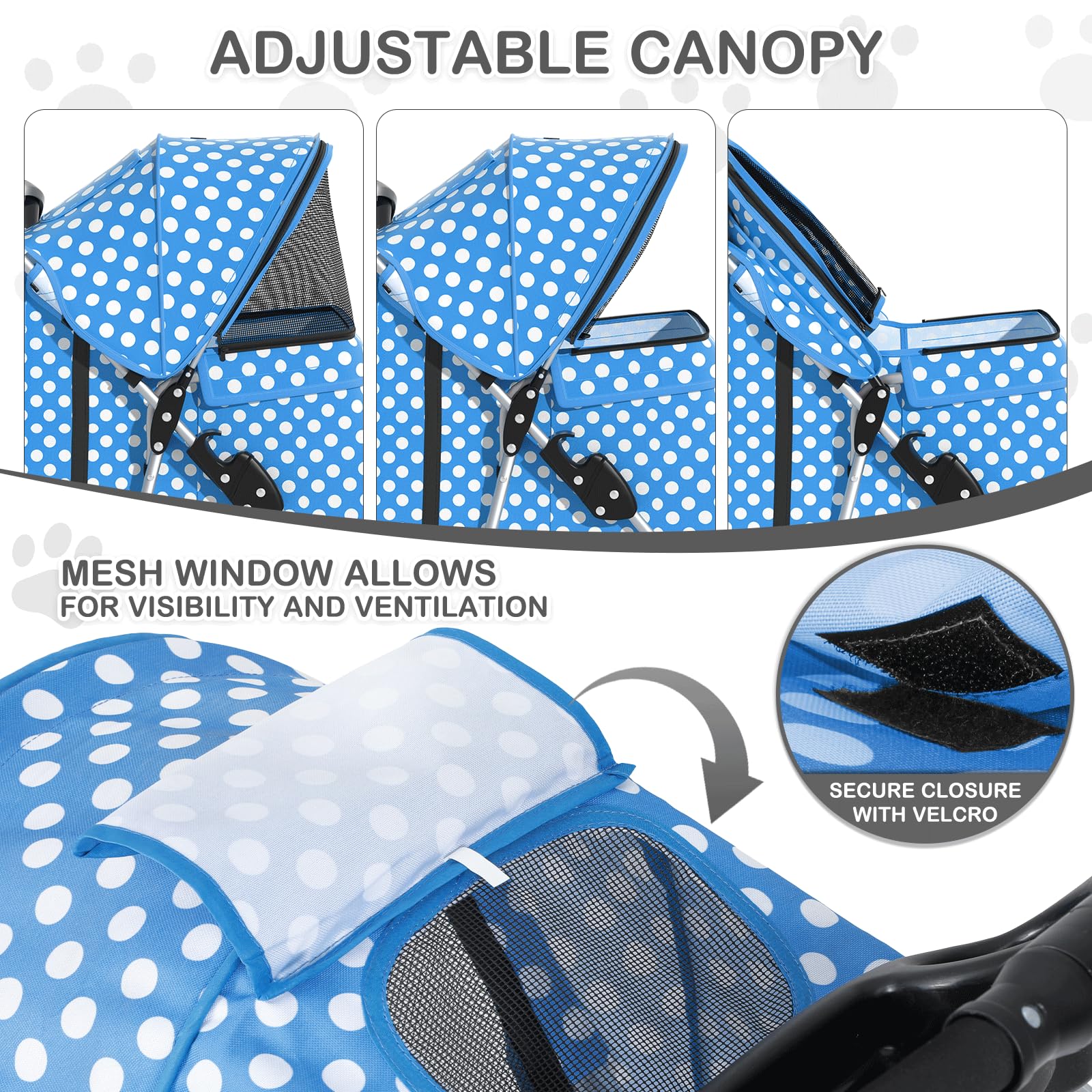 MoNiBloom storage basket carries essentials for convenient trips.
