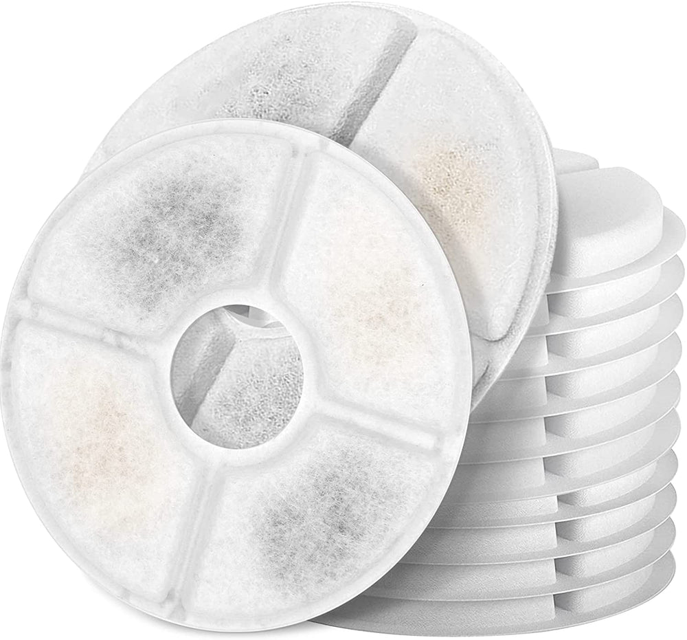Monsin cat fountain filter pack 12 preserves water freshness for pets.