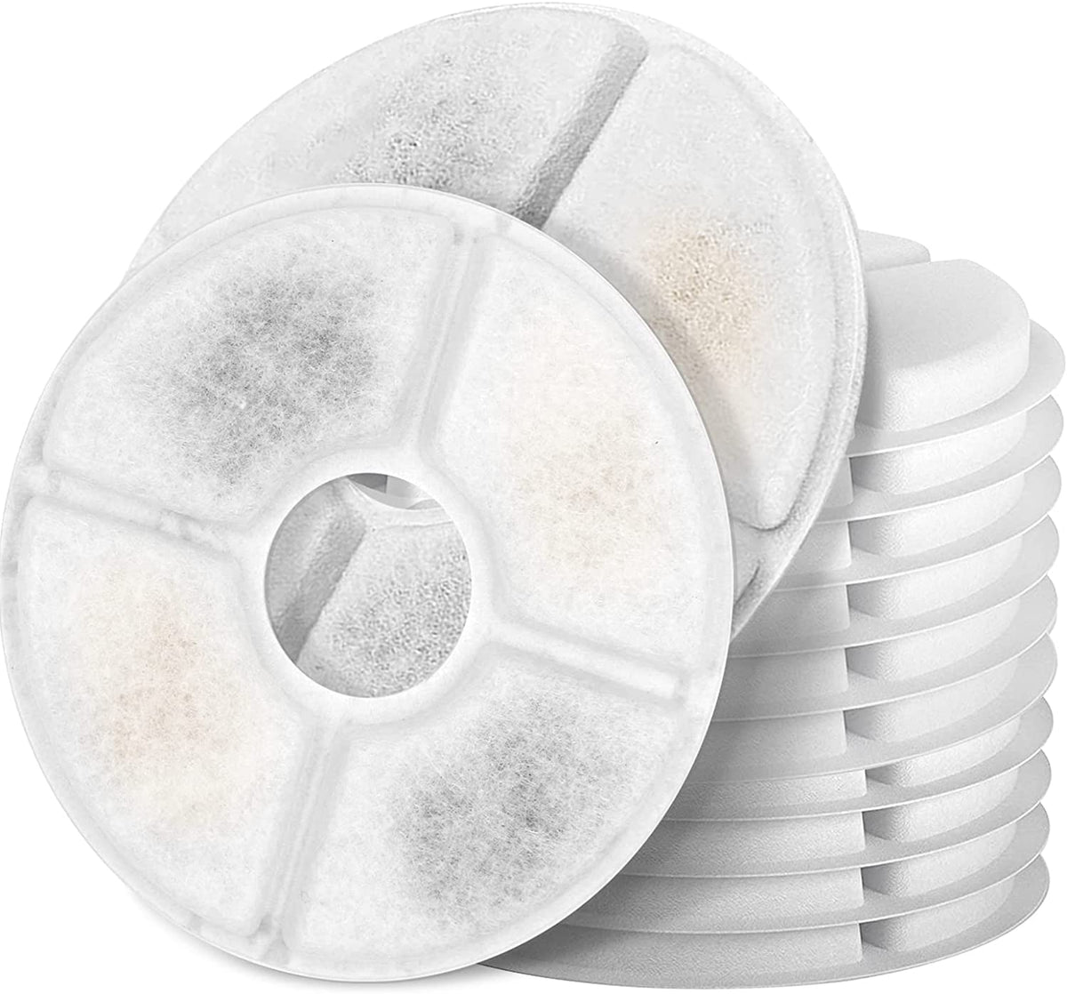 Monsin cat fountain filter pack 12 preserves water freshness for pets.