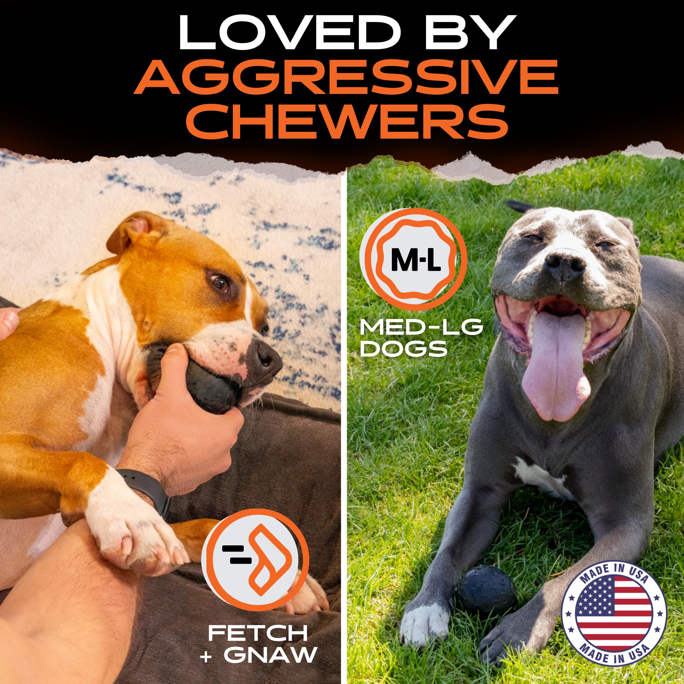 Monster K9 Indestructible Ball is dishwasher-safe for easy cleaning after play.