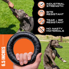 Monster K9 ring non-toxic natural rubber for safe chewing