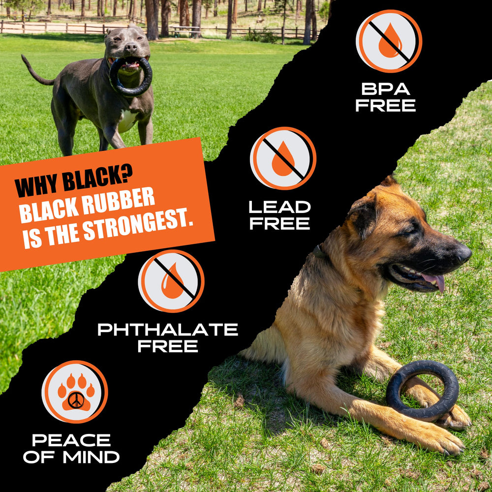 Monster K9 ring suits medium to large breeds for solo and interactive play