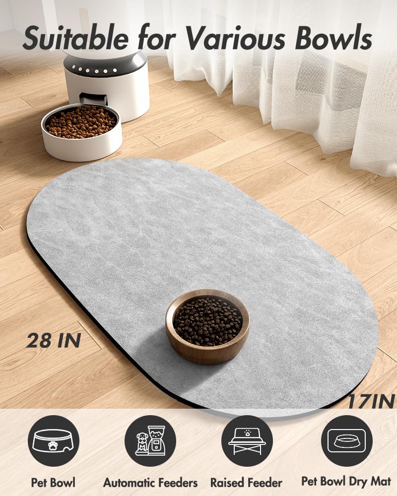 MontVoo absorbent mat suits dogs and cats for mess-free feeding